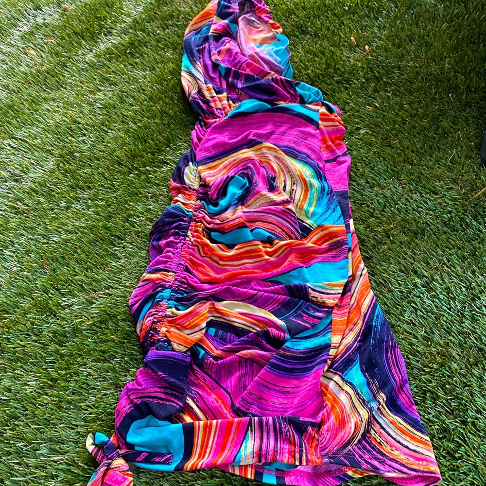 S/M Colorful City Night Dress | Great for Warm Weather (USED) Like New/Worn once
